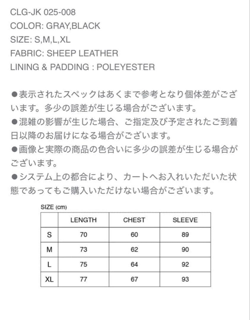 チャレンジャー 2025レザージャケット L 美品 長瀬智也