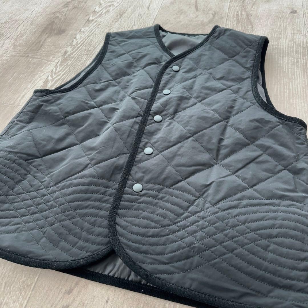 毎日着回したいキルティングベスト（ブラック）