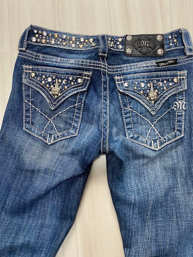 Miss Me ラインストーン付き ブーツカット デニム サイズ26