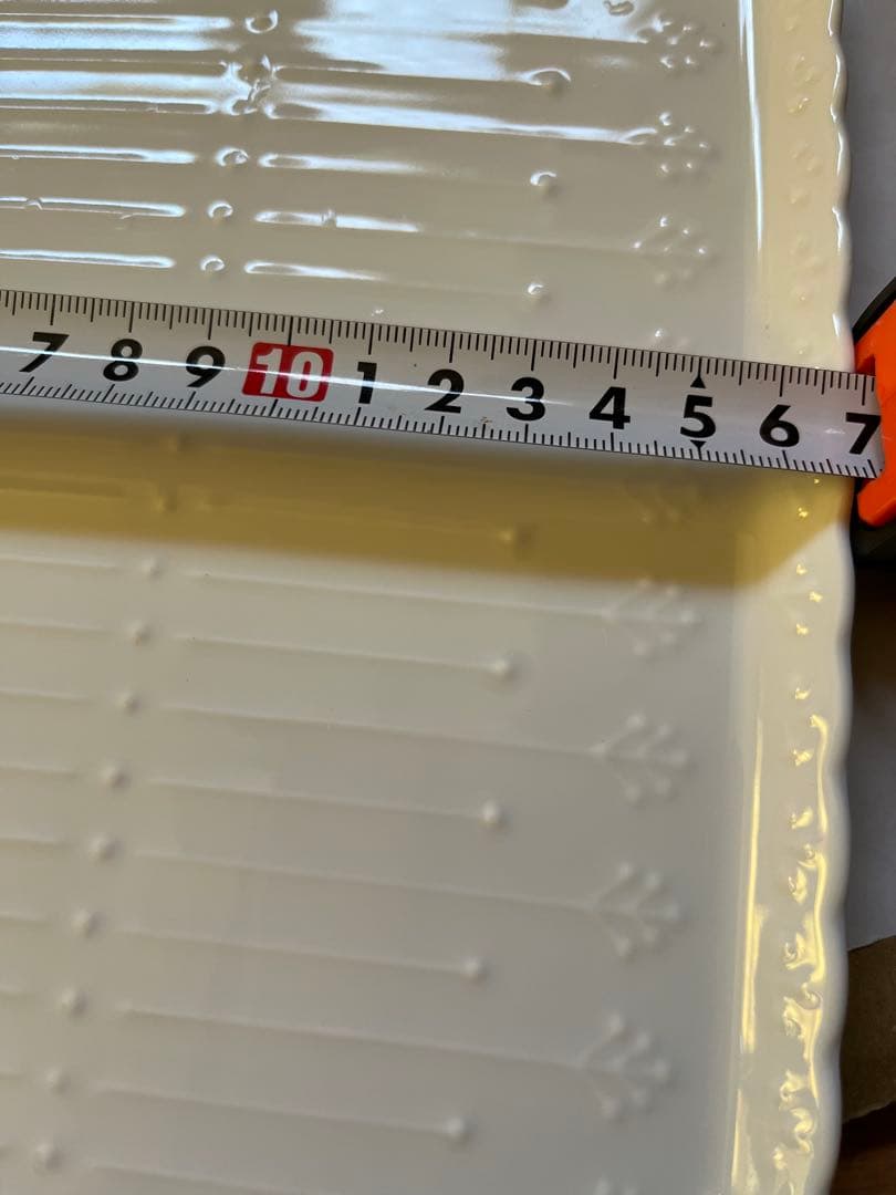 特価白陶器トレー白長方形　白プレートトレーケーキトレーパーティ皿スクエアプレート