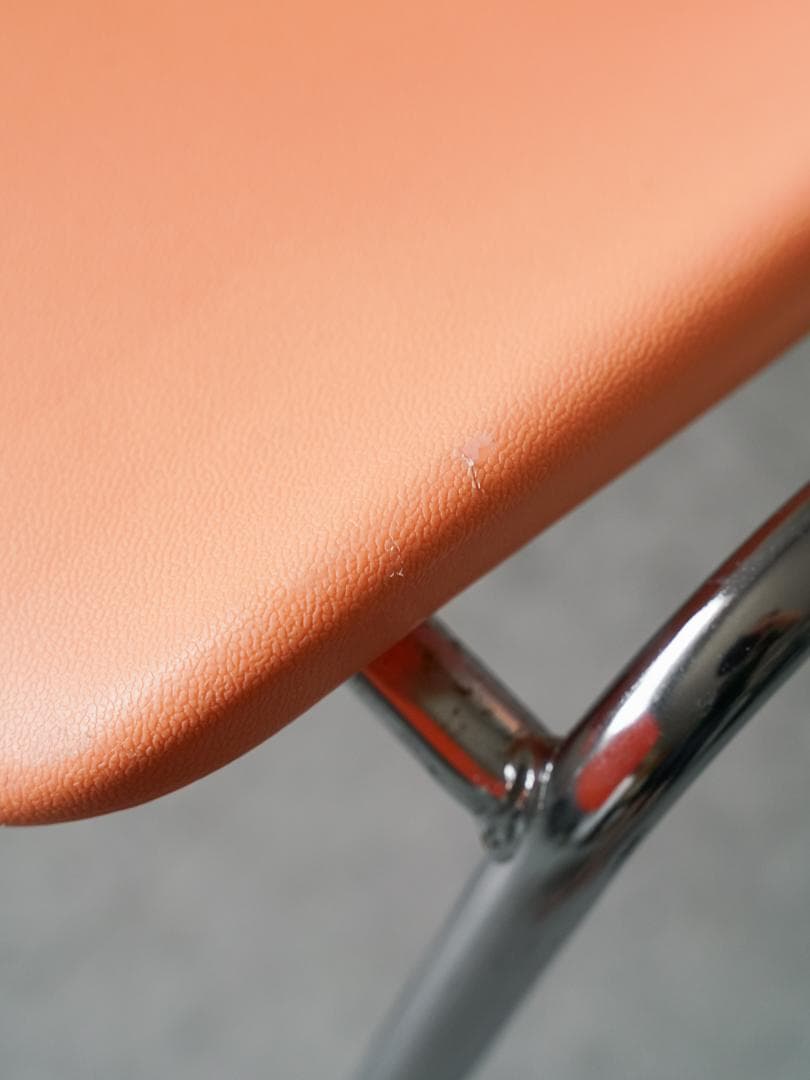 MOD ELENA スタッキングチェア 2脚 オレンジ色 ミッドセンチュリ