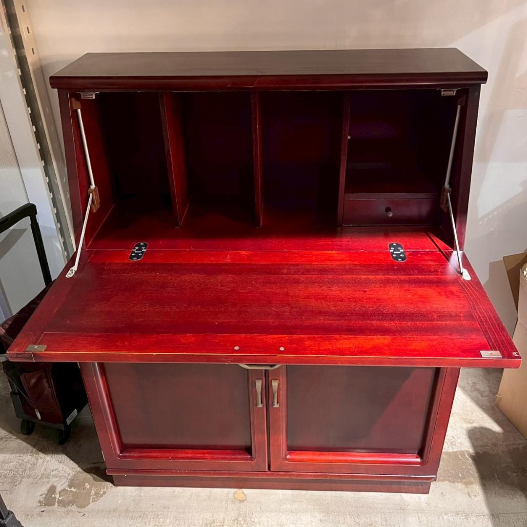 カリモク ライティングデスク キャビネット ライティングビューロー 収納棚