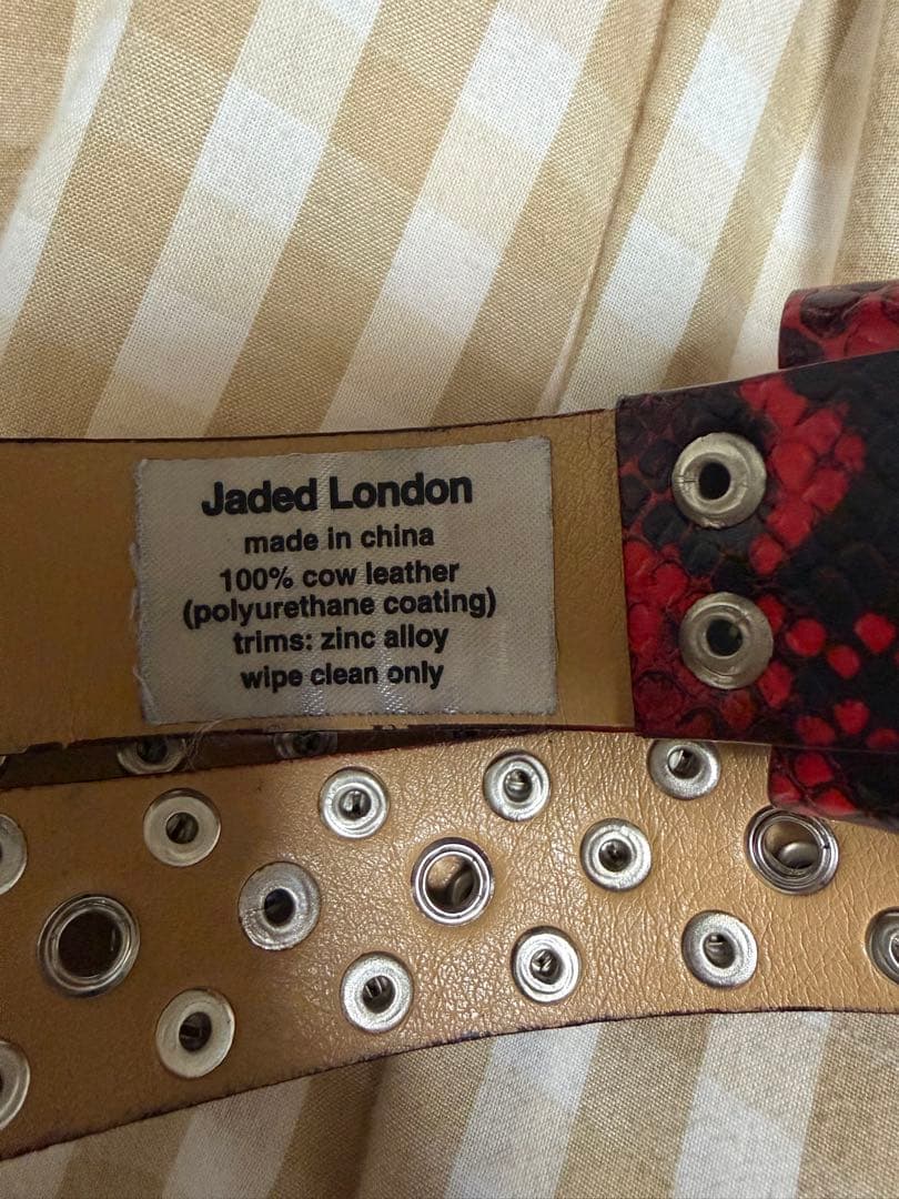 Jaded London スタッズ付きベルト