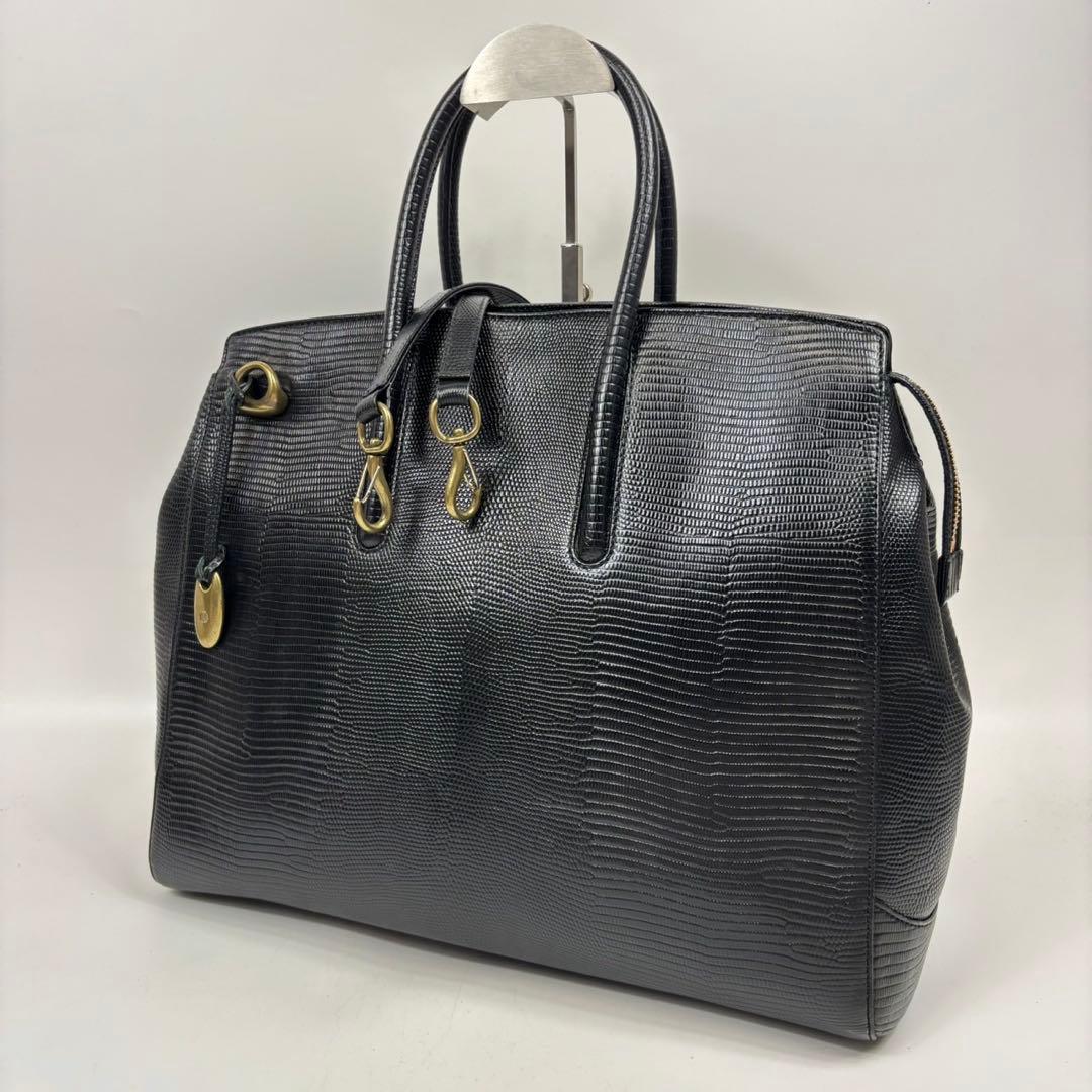 専用トフアンドロードストーン ジョリー ブラック Lサイズ リザード　2way