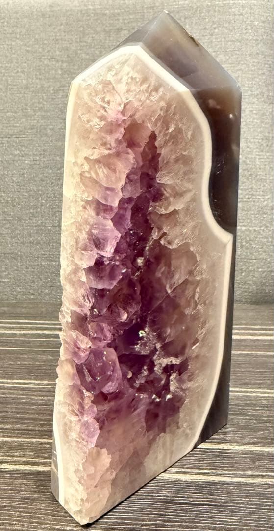 BIGサイズ♡ アメジストアゲート タワー ポイント ① 瑪瑙 紫 天然石