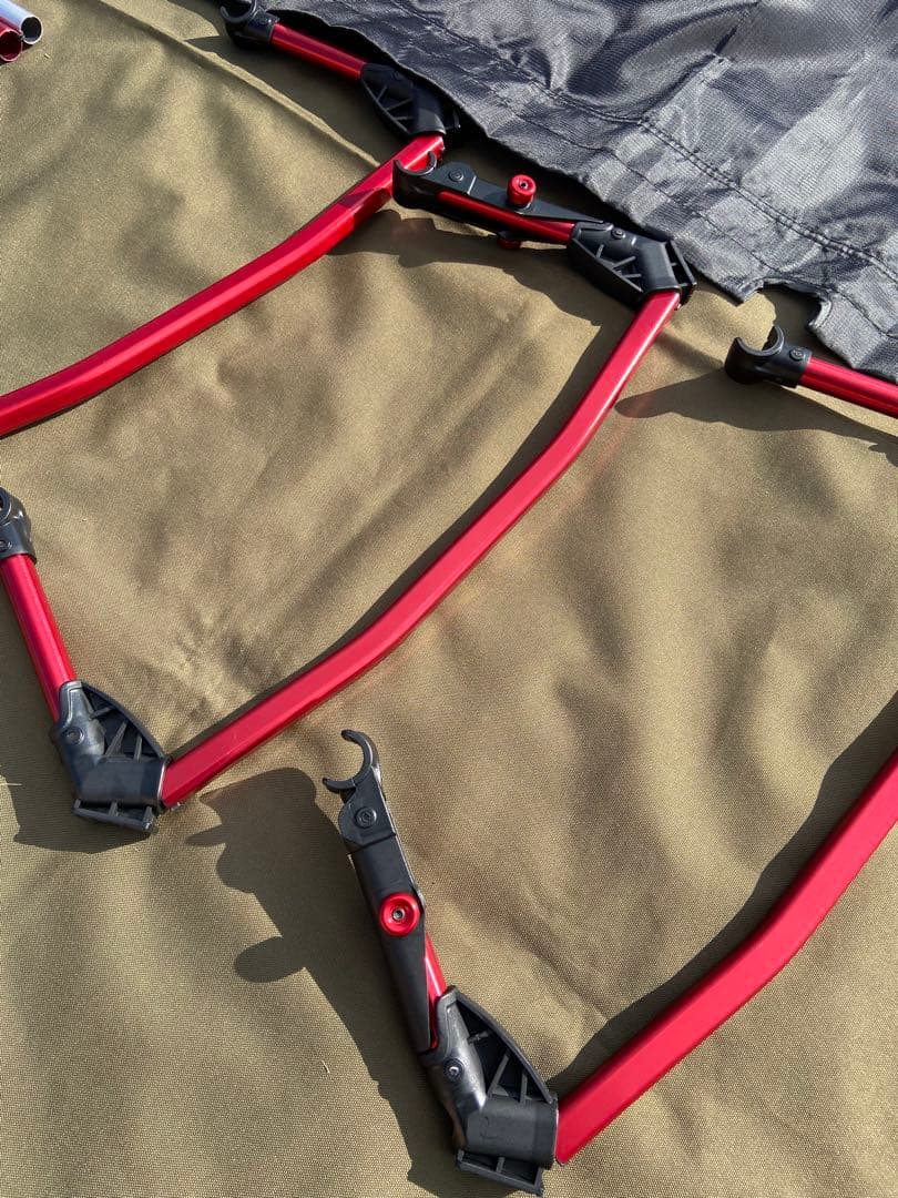 美品ALPIDEX (アルピデックス) 軽量ローコット +インフレータブルマット