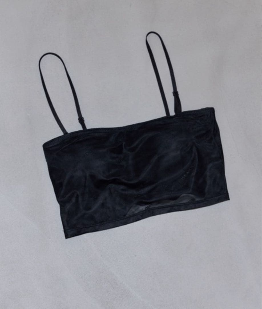 トップス josemoon SHEER MONOGRAM BARE TOP