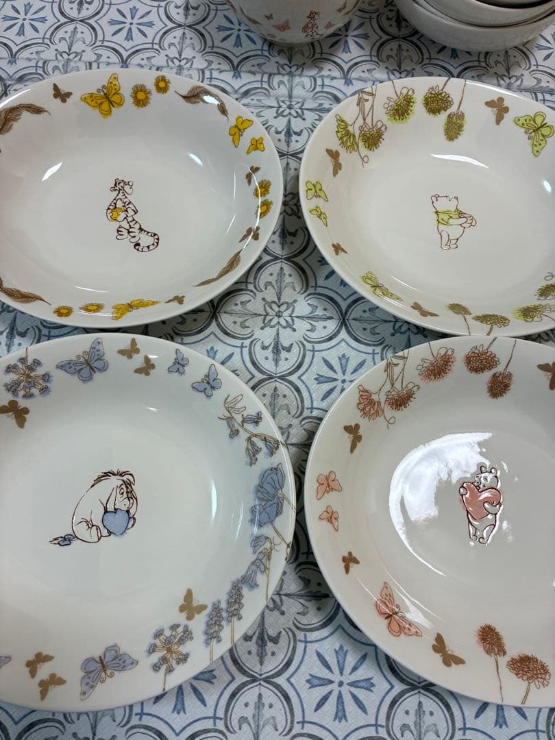 くまのプーさん 美品 パスタカレー皿 サラダボウル どんぶり皿 小皿 バラ売可