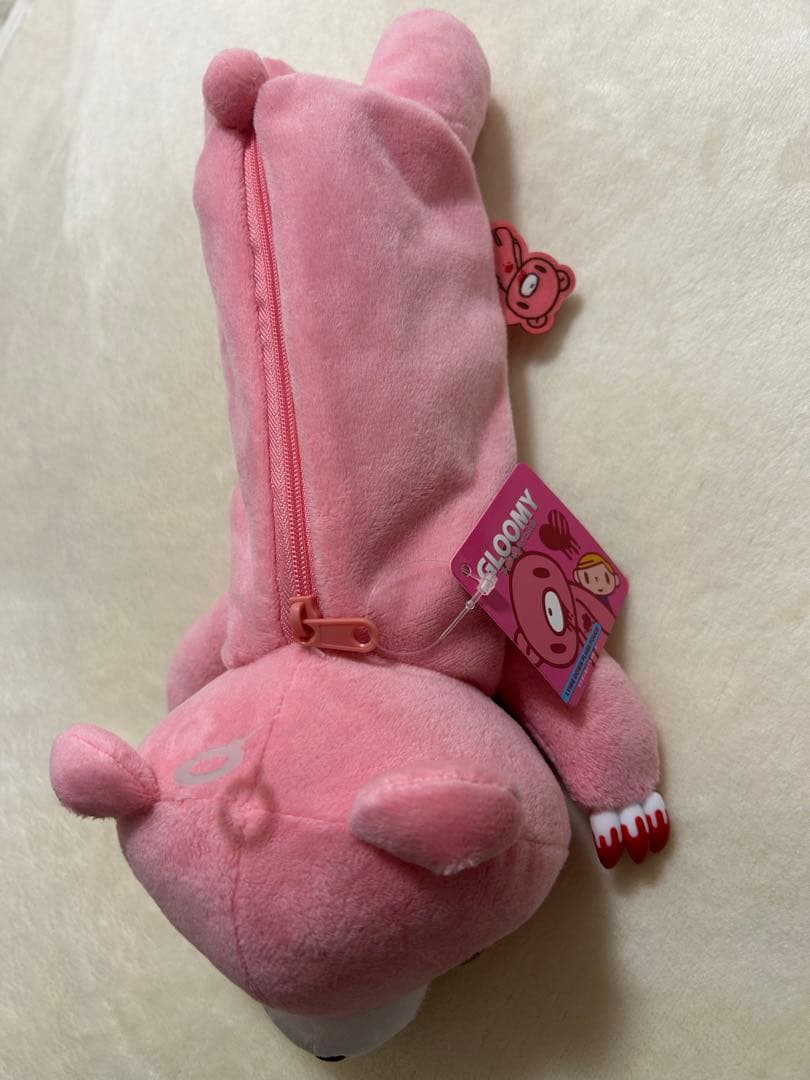 Gloomy グルーミー はらばいぬいぐるみ ポーチ ペンケース ピンク