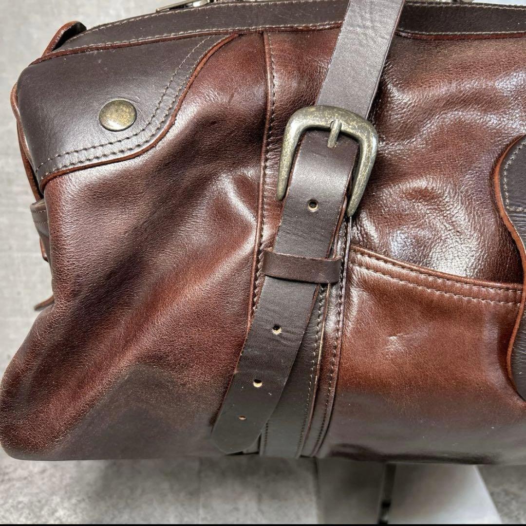 バッグ alfredo BANNISTER/leather Boston bag/Y2K