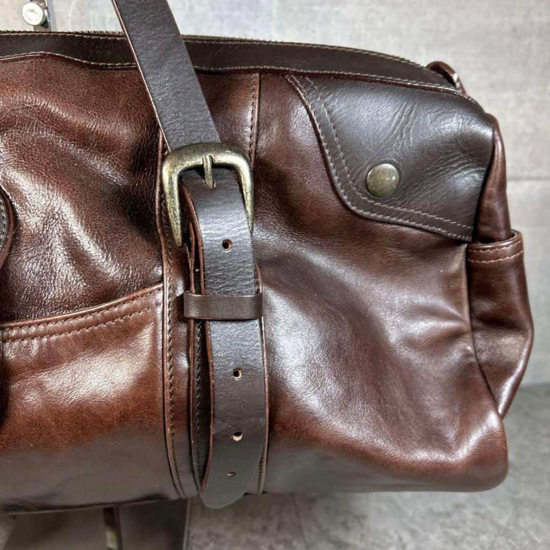 バッグ alfredo BANNISTER/leather Boston bag/Y2K