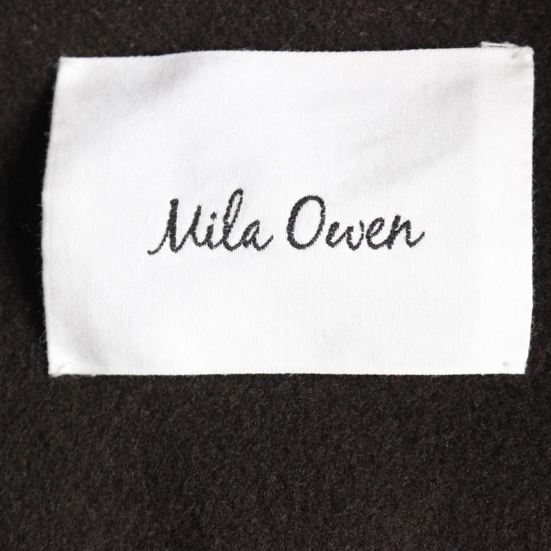 【24AW】Mila Owen ワイドシルエットダブルブレストコート ブラック