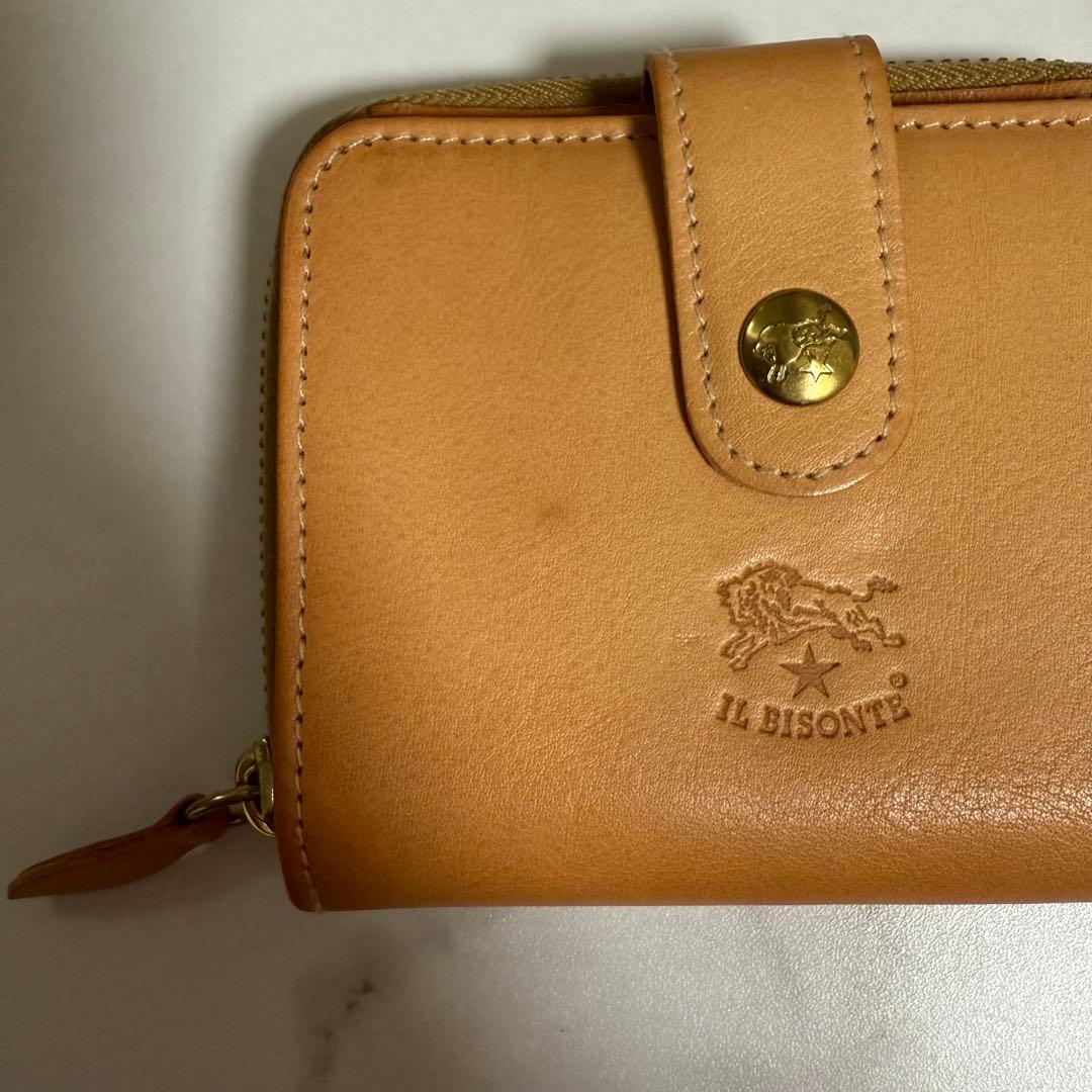 IL BISONTE 二つ折り財布 ベージュ