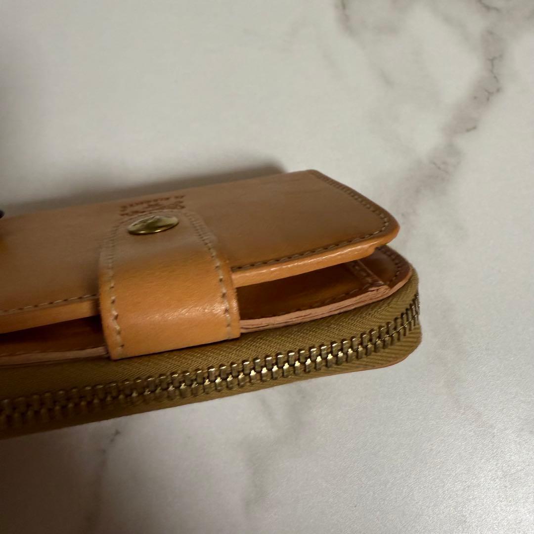 IL BISONTE 二つ折り財布 ベージュ