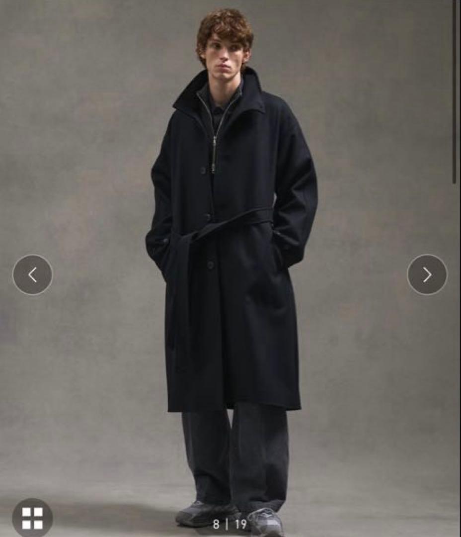 PUBLIC TOKYO Super140sメルトンスタンドコート サイズ2