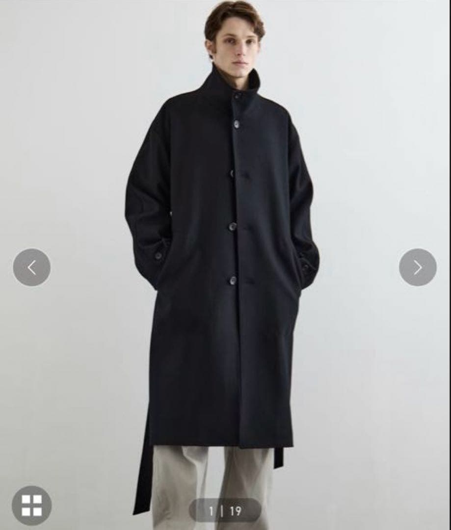 PUBLIC TOKYO Super140sメルトンスタンドコート サイズ2