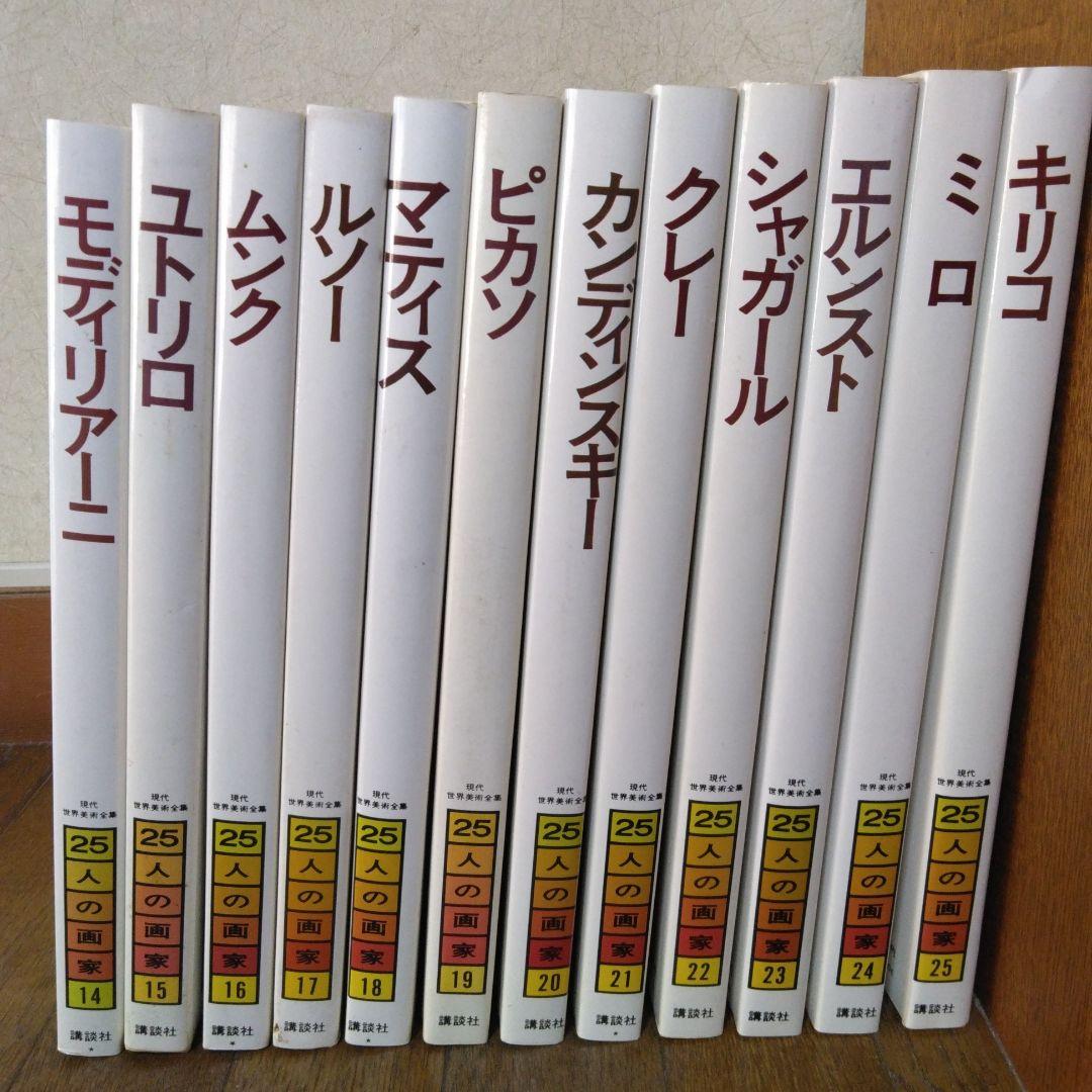 現代世界美術全集25人の画家　アートコレクション　その2　14から25