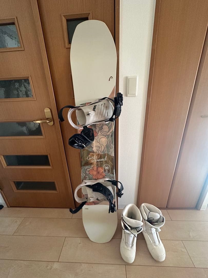 Head スノーボード フラワー柄とブーツセット