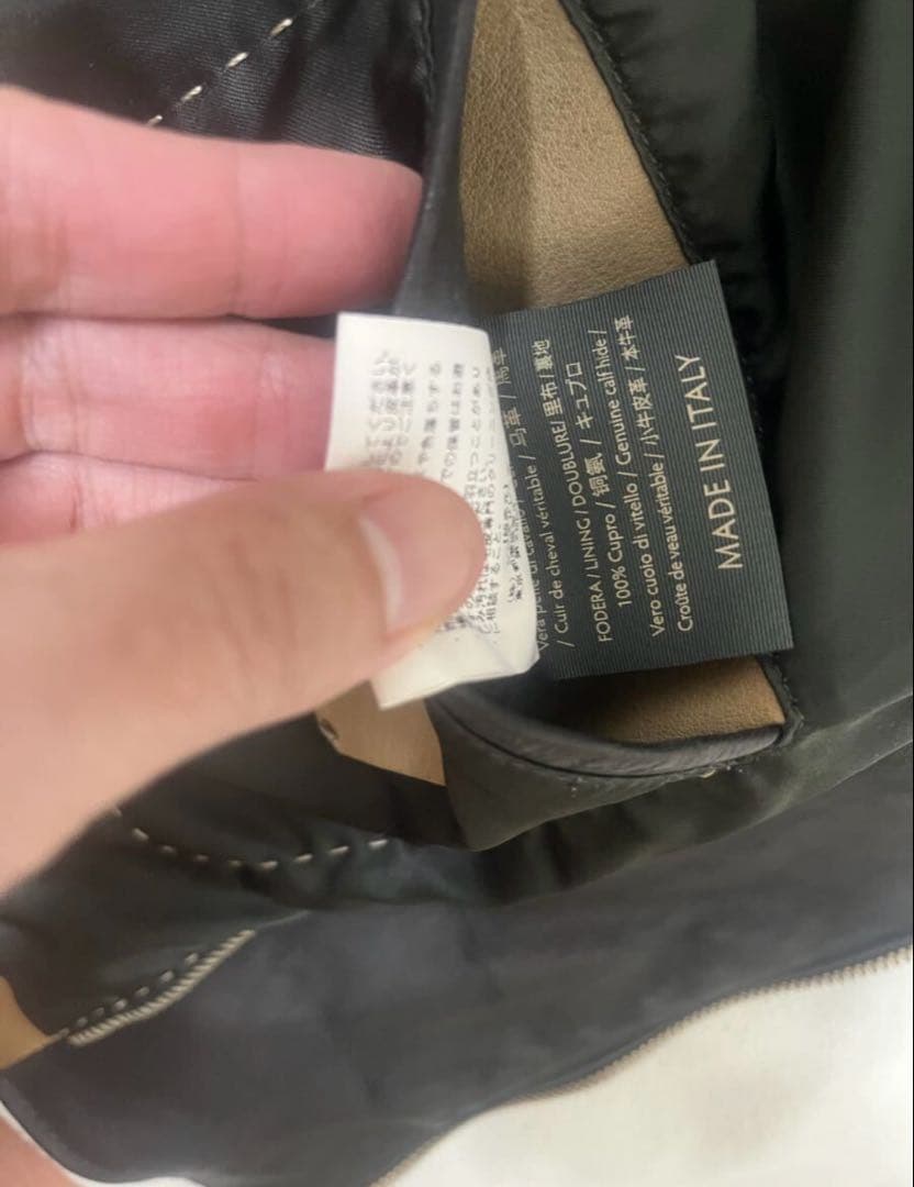 AJMONE アイモネ ホースレザー ダブルライダース ジャケット 46 黒