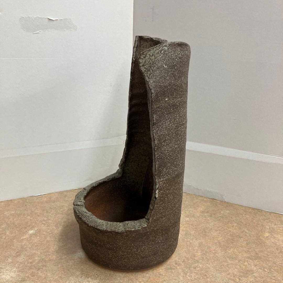 信楽焼手造り屏風花生け