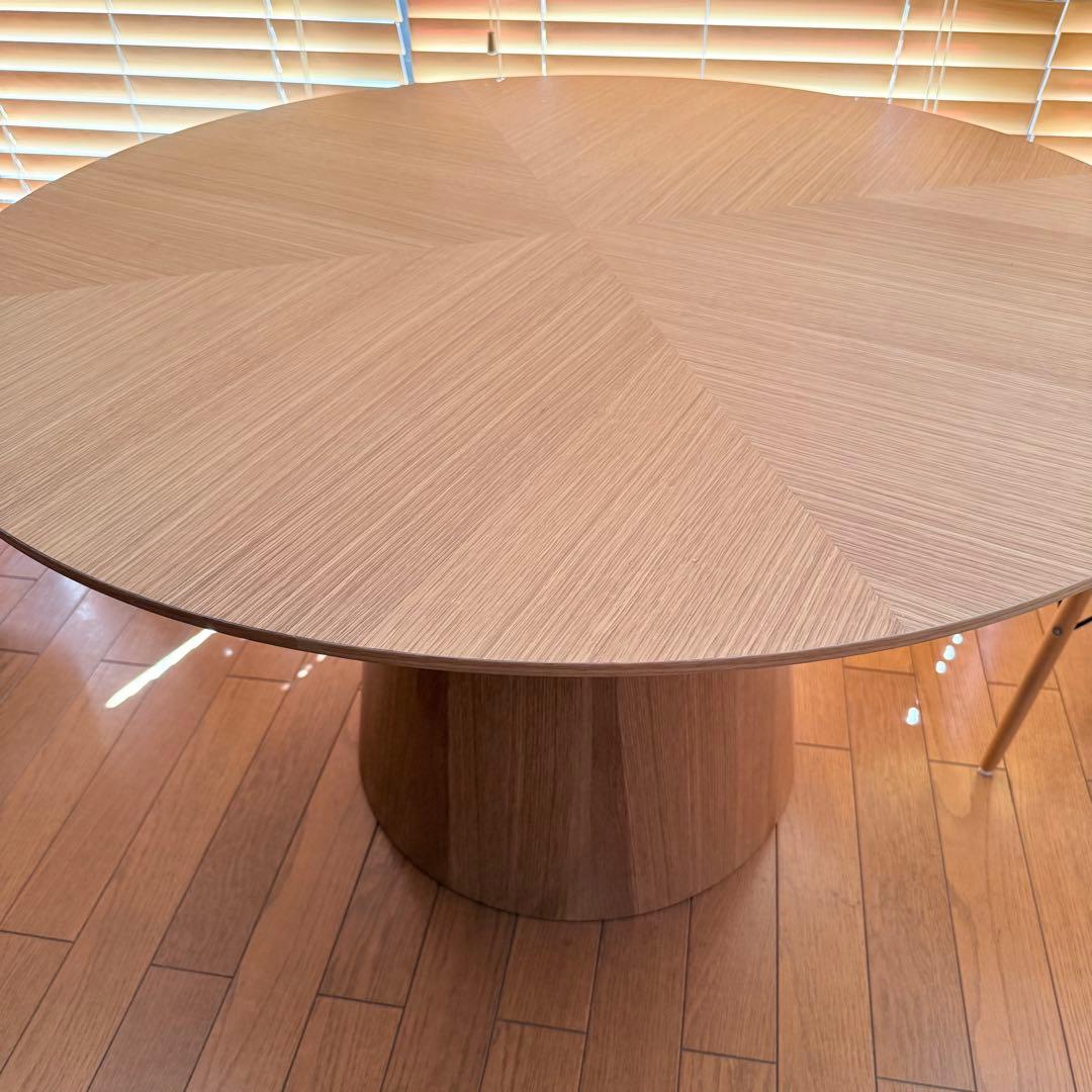 美品 ダイニングテーブル 丸テーブル 直径120cm 高さ74cm　激安