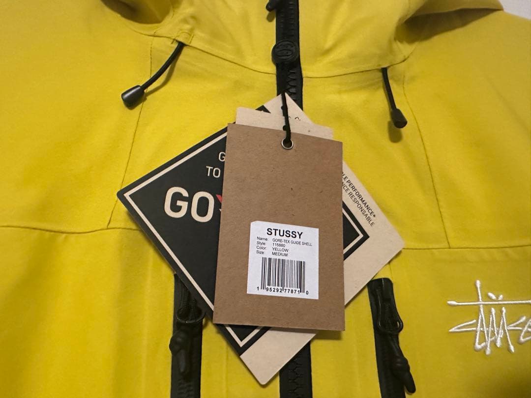 stussy GORE-TEX GUIDE SHELL YELLOW M 新品