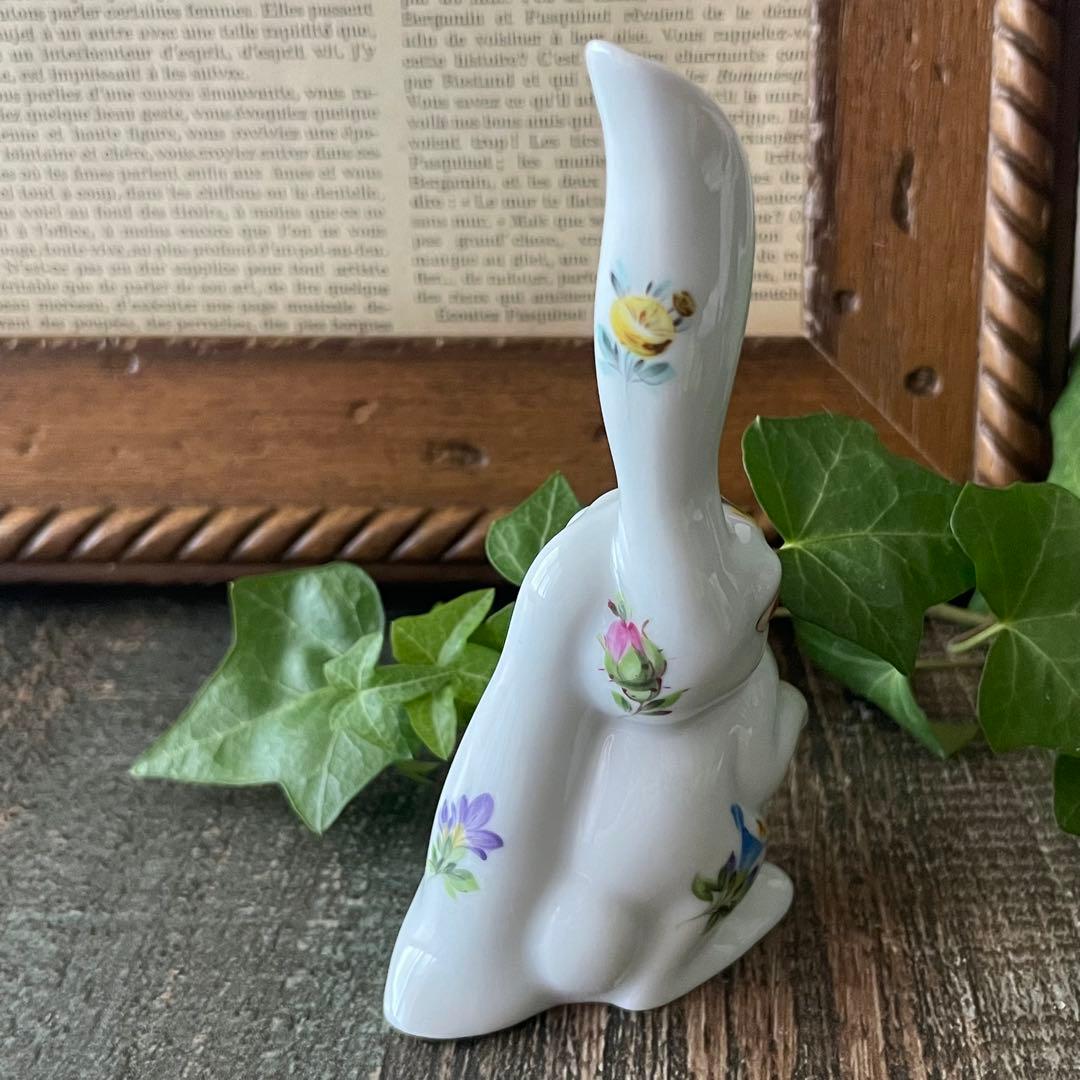 HEREND ヘレンド　フィギュリン　花柄　うさぎ