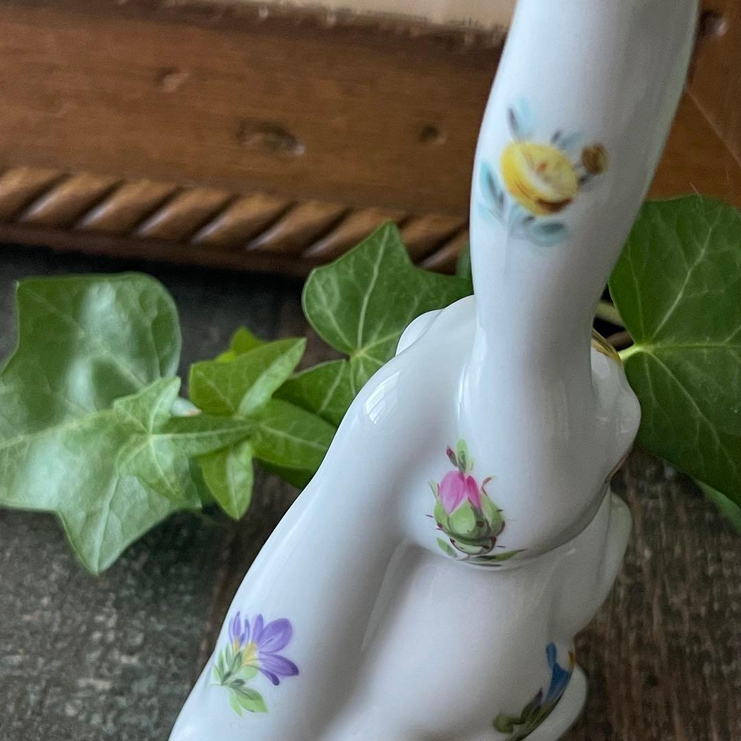 HEREND ヘレンド　フィギュリン　花柄　うさぎ