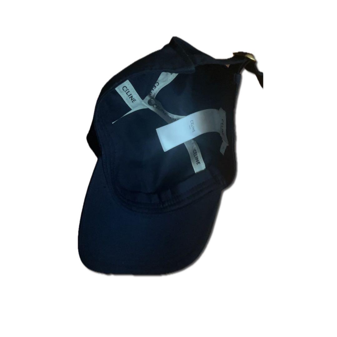 CELINE イニシャルベースボールキャップネイビー