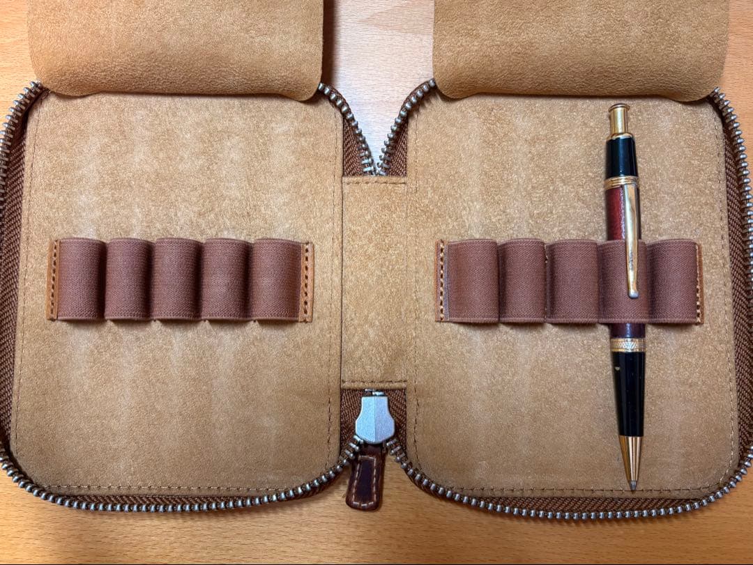 ガレンレザー　10本挿しペンケース　おまけつき