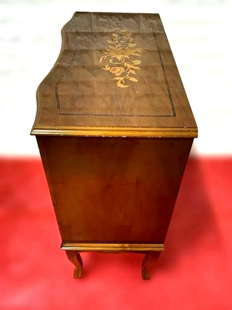 象嵌　チェスト　3段　猫脚