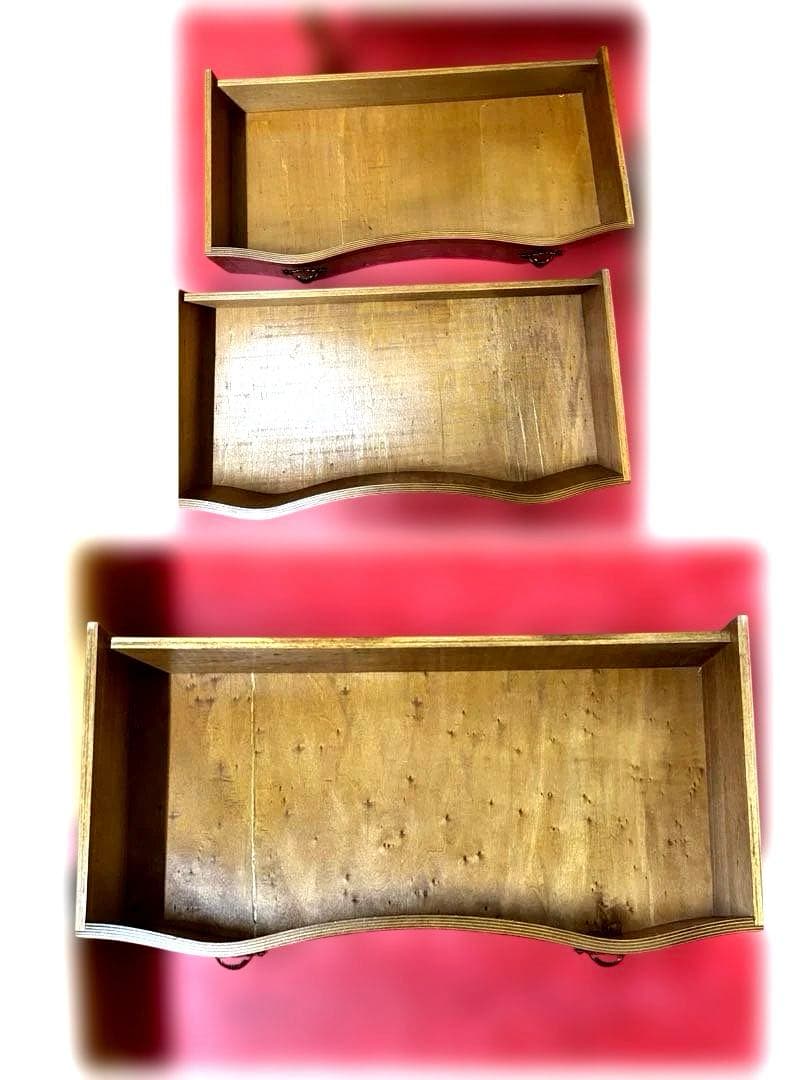 象嵌　チェスト　3段　猫脚