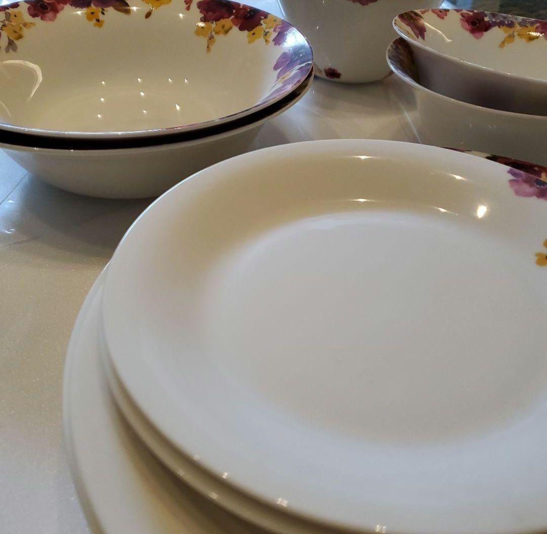 メルカリ便送料込♪Francfranc♪花柄陶器深皿フランフランフロナFLONA