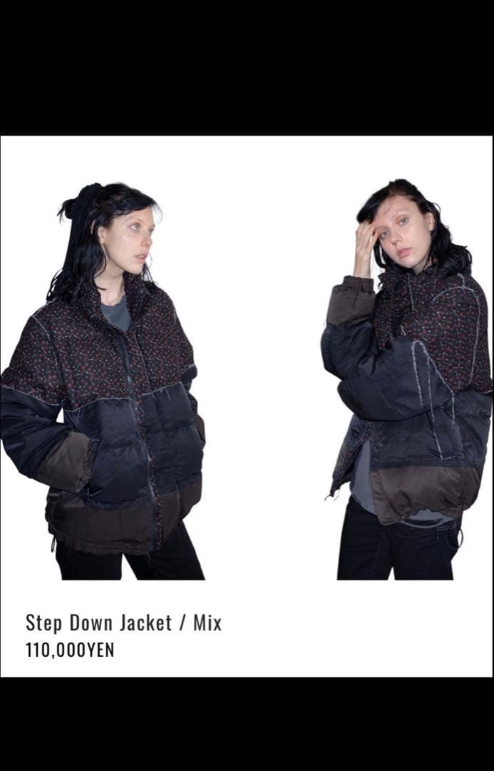 ジャケット・アウター PERVERZE Step Down Jacket Mix