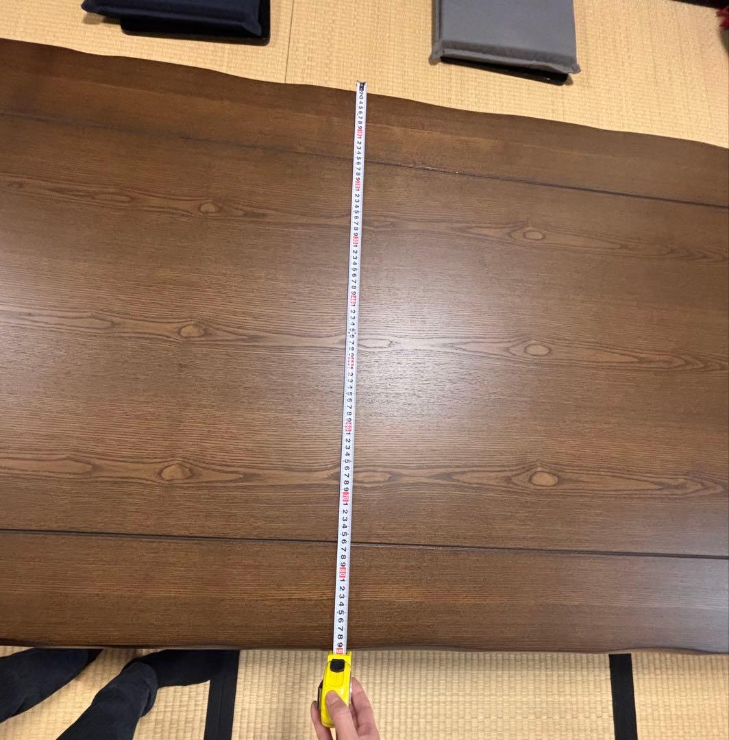 ダークブラウン 長方形 こたつ 約150cm x 90cm