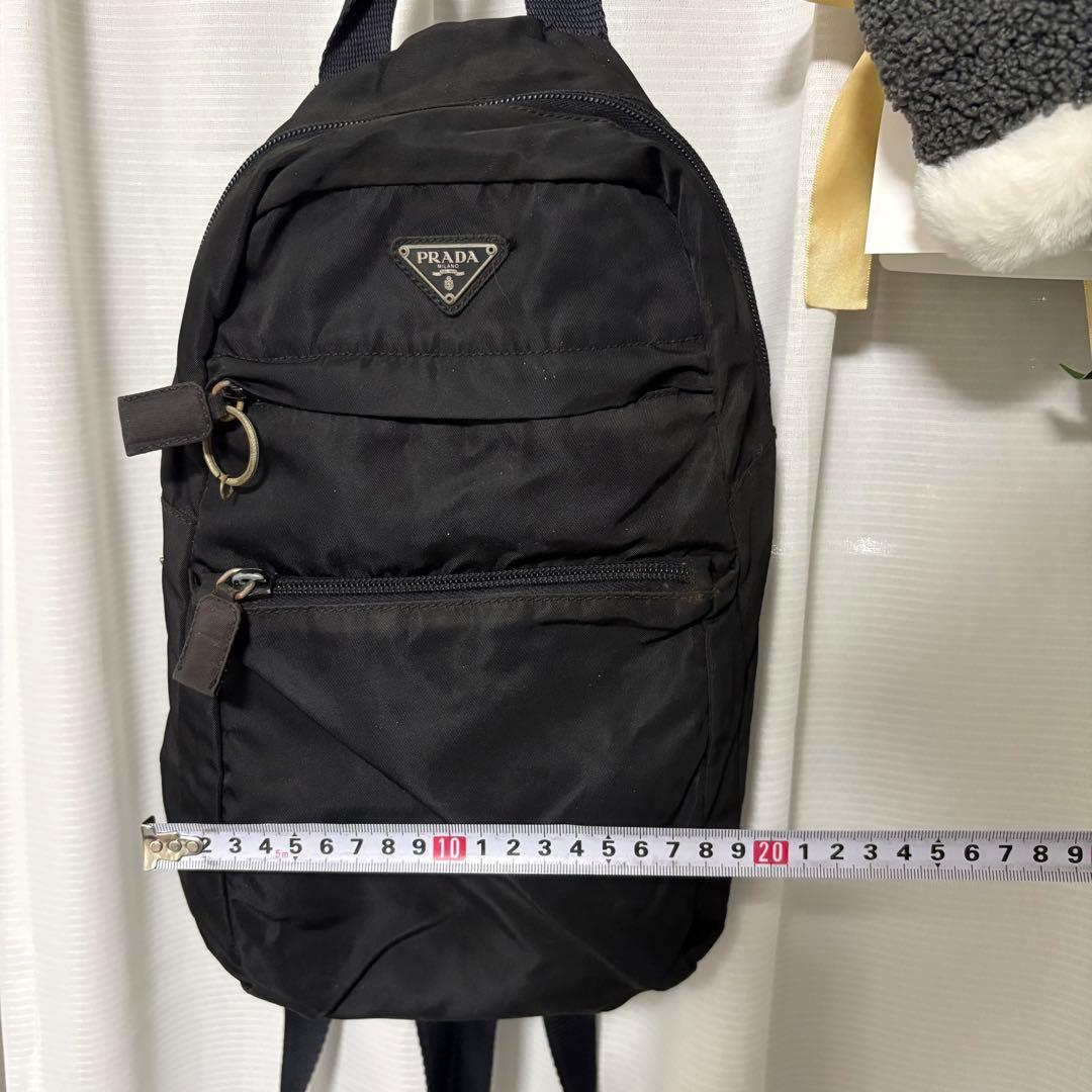 聖*様 PRADA プラダ リュック バックパック ナイロン ブラック