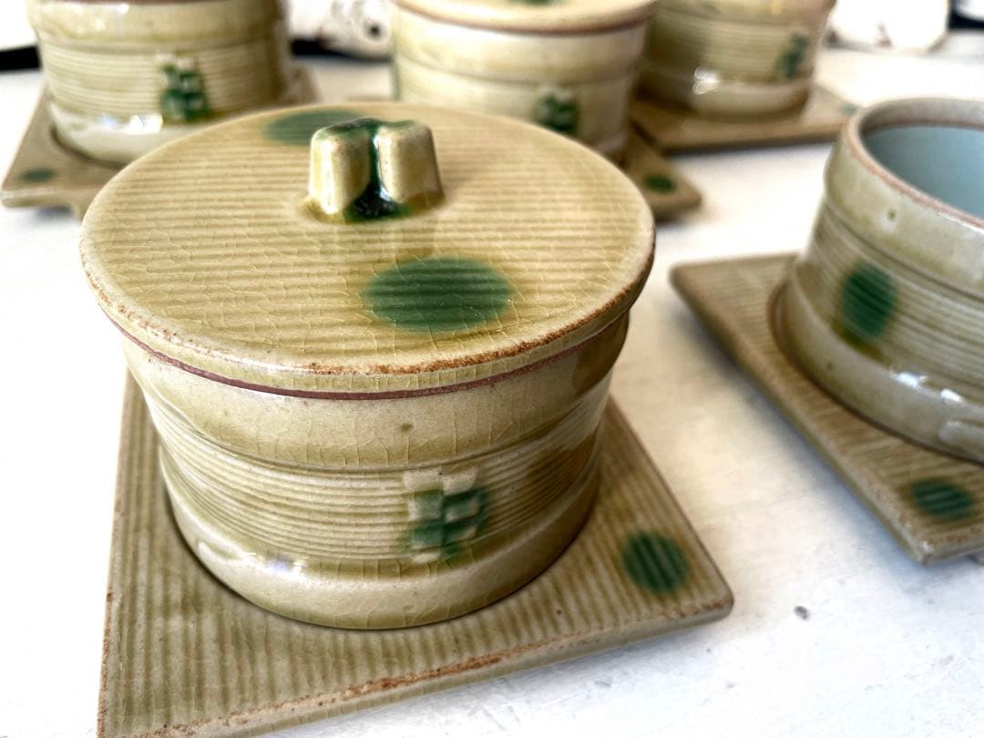 最終❗️ 陶器　わっぱ型　どんぶり鉢　ちらし寿司　どんぶり　茶碗蒸し　蓋付き小鉢