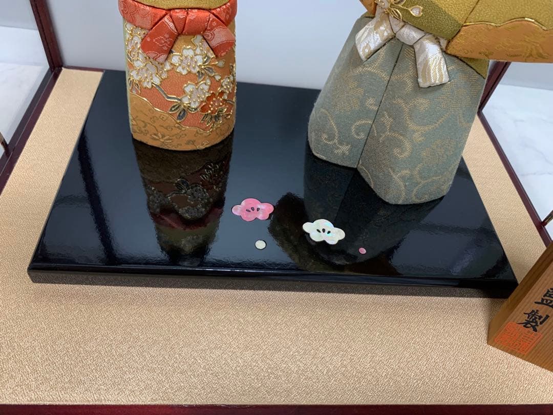 ★最終値下げ★吉徳監製　雛人形　立雛　西軍織本金箔押　正絹　春光雛