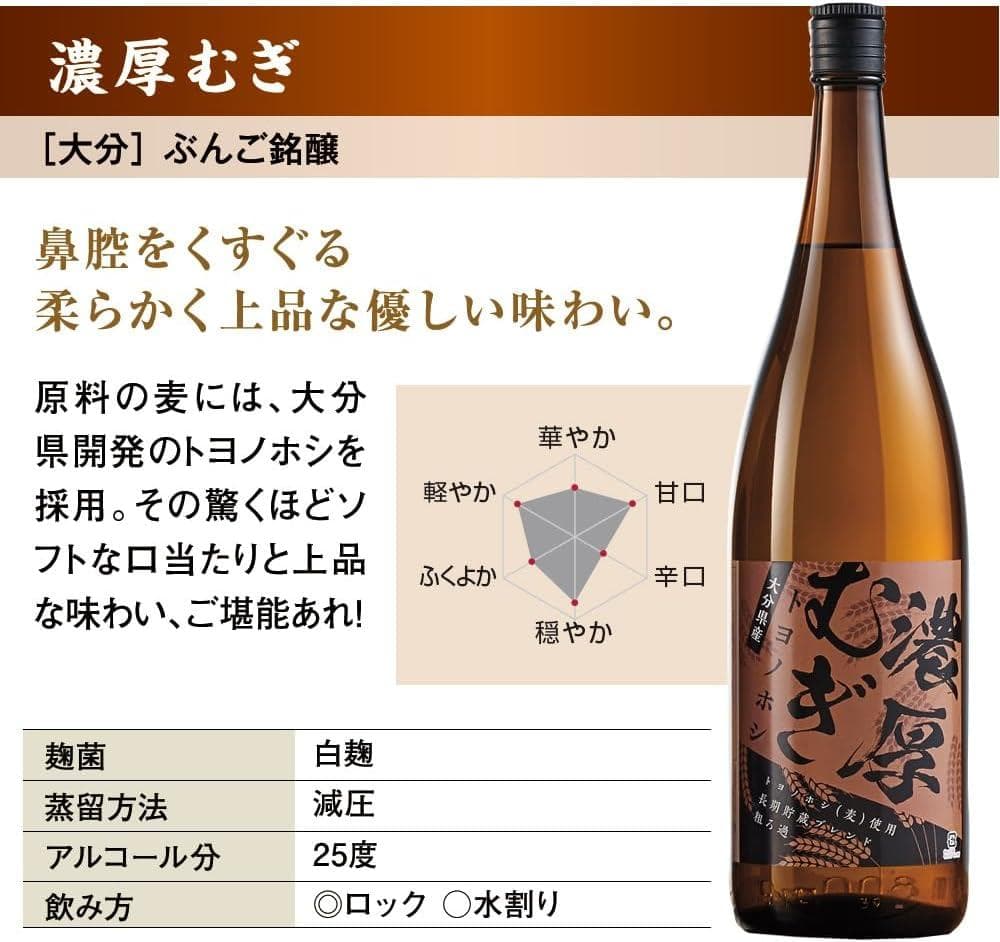 【新品・未開封】麦焼酎 一升瓶(1800ml)✕5本組 飲み比べセット［大分］