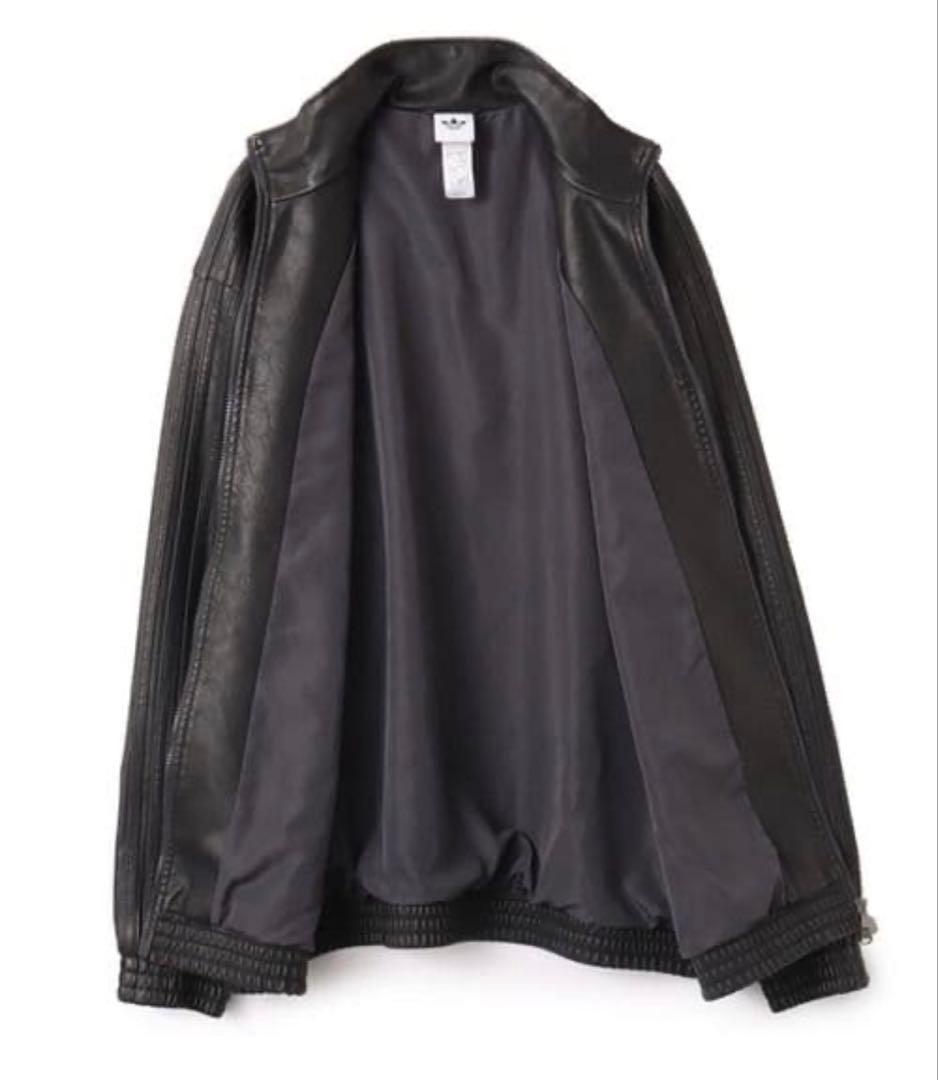 M Adidas プレザー ファイヤーバード トラックトップ レザージャケット