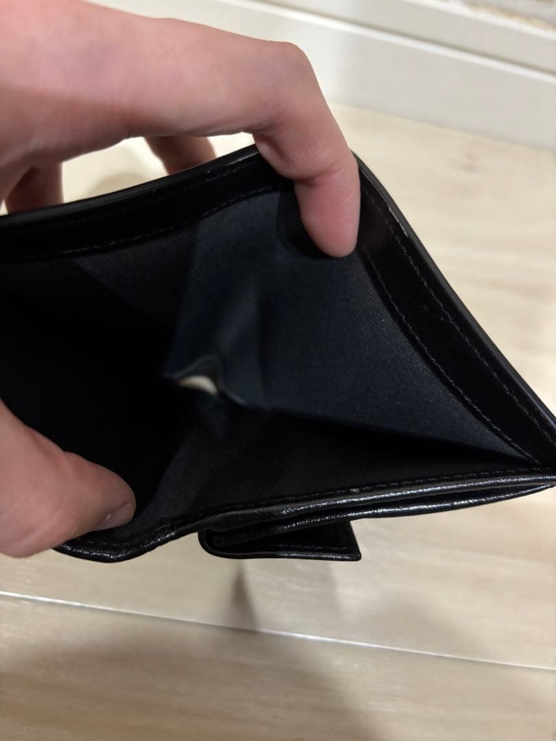 MARNI 二つ折り財布 ネイビー/ブラック