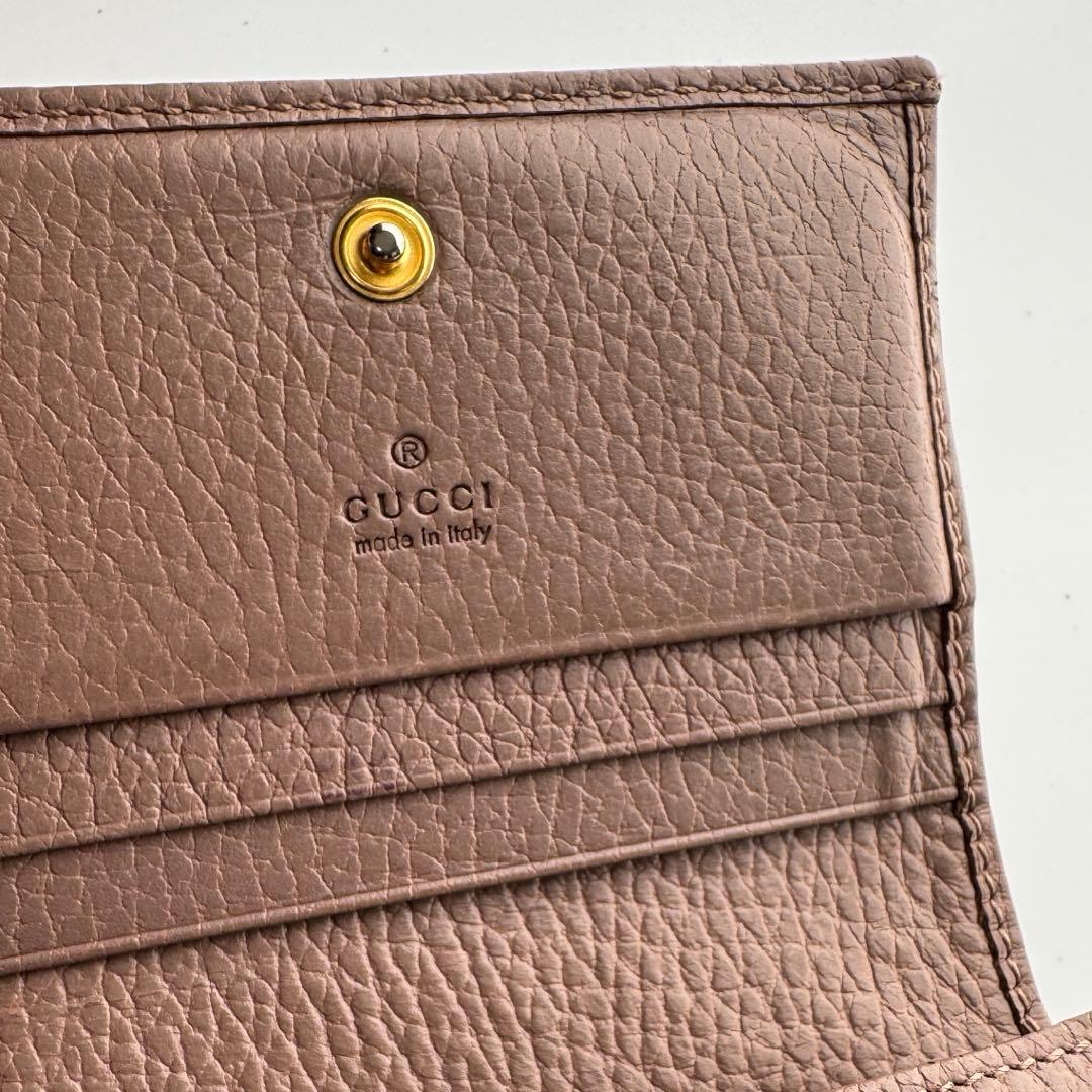 【美品】 182 GUCCI グッチ マーモント 2つ折り 財布 コンパクト