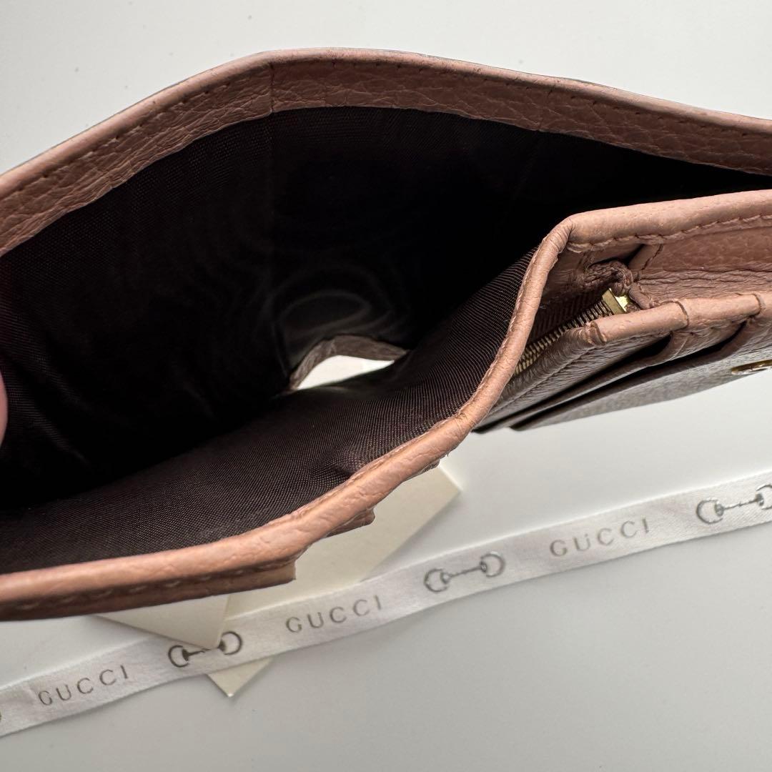 【美品】 182 GUCCI グッチ マーモント 2つ折り 財布 コンパクト