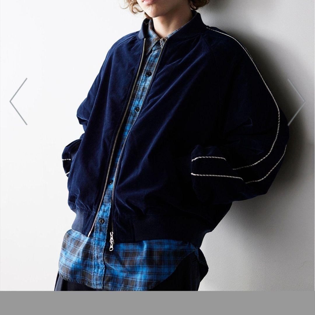 未使用級✨BEAMS 25AW リラックスフィット ベロア スカジャン 完売品