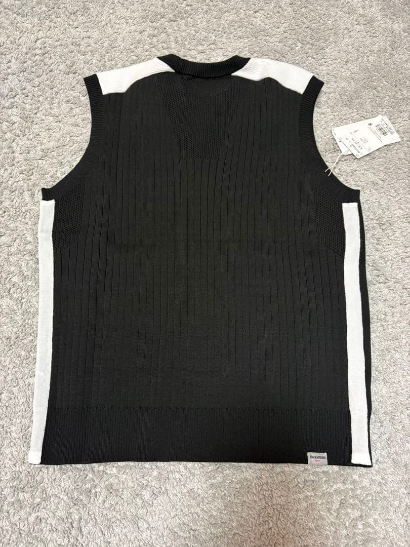 BLACK&WHITE ニットベスト　メンズM