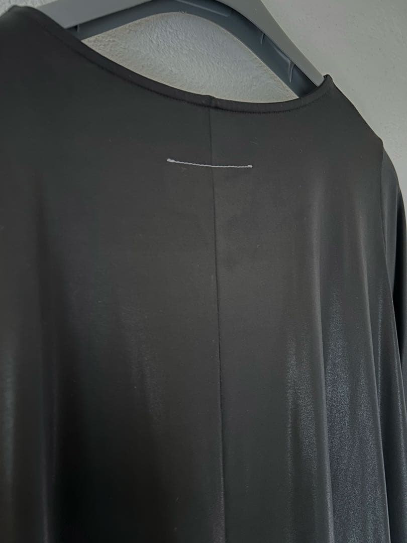 新品タグ付未使用❗️MM6フェイクレザー ワンピースマルジェラ黒 XS