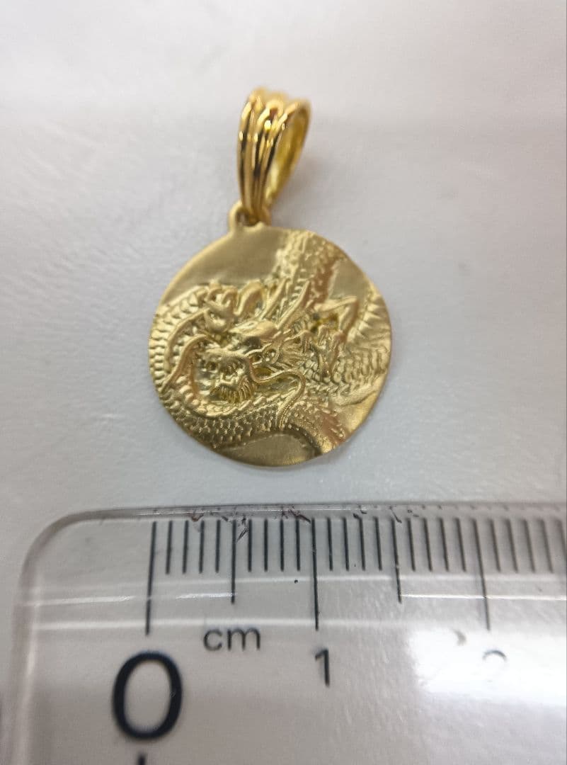K18 ゴールド ドラゴン ペンダント 3.14g