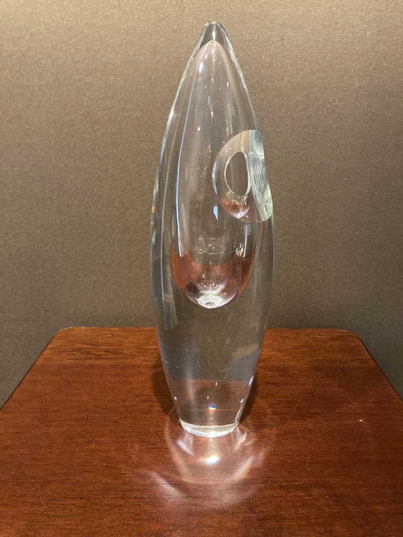 HOYA 美品　クリスタルガラス　箱入り　花器　花瓶　フラワー