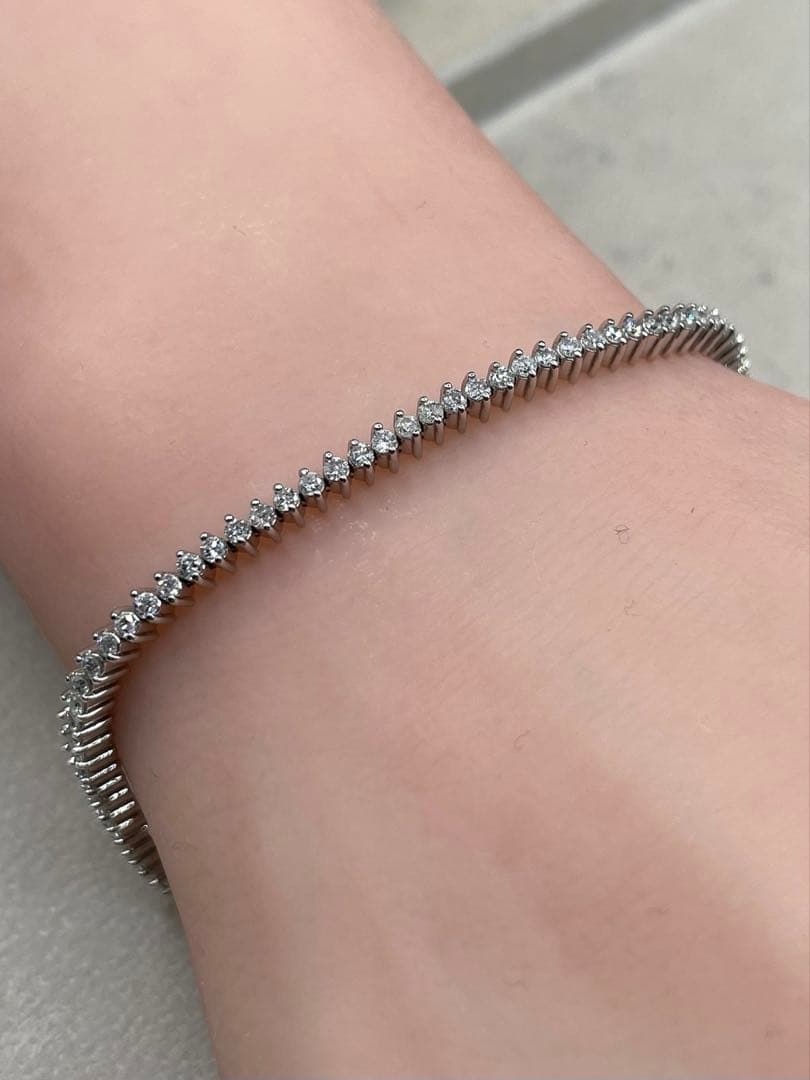 JA123★最高級 ダイヤモンド2ct プラチナ ブレスレット 鑑別書付