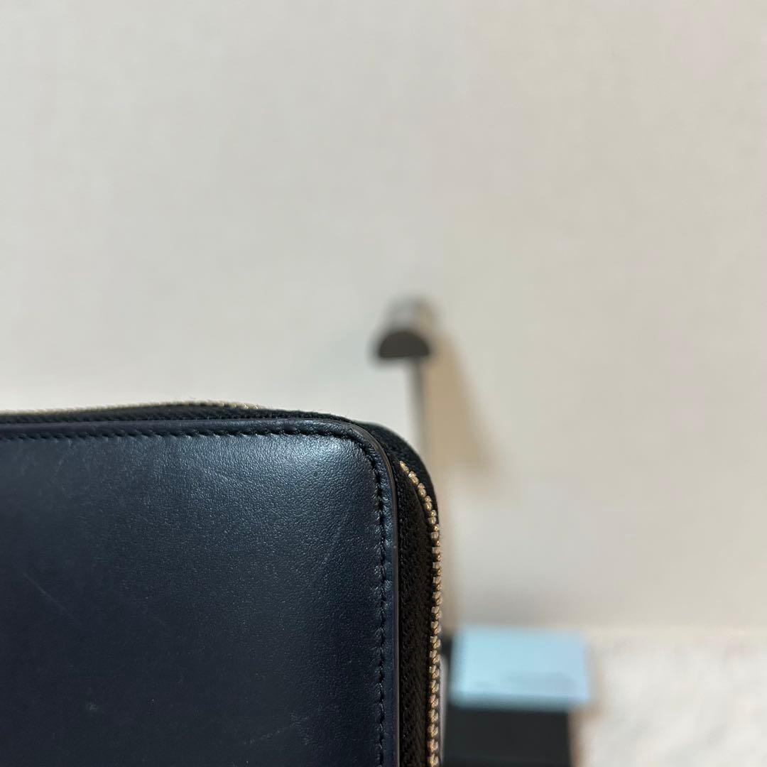 【完売品✨美品/マルチカラー】ポールスミス　ラウンドジップ　長財布　レザー　黒